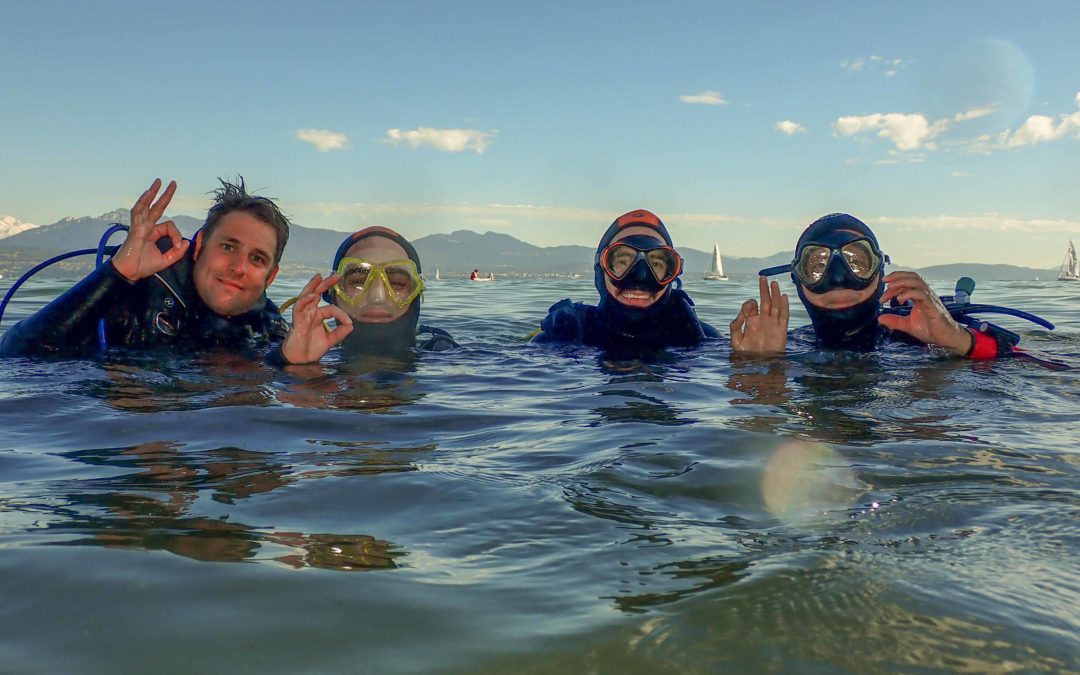 Baptême lac Adrien et David